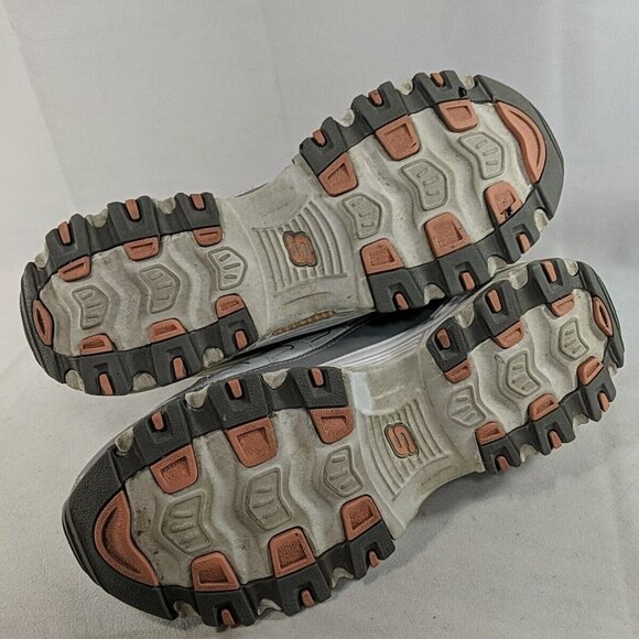 Skechers D'Lites 11 US Women Leather Sneakers Shoes White Pink Silver 11587 WGOR - Picture 12 of 15